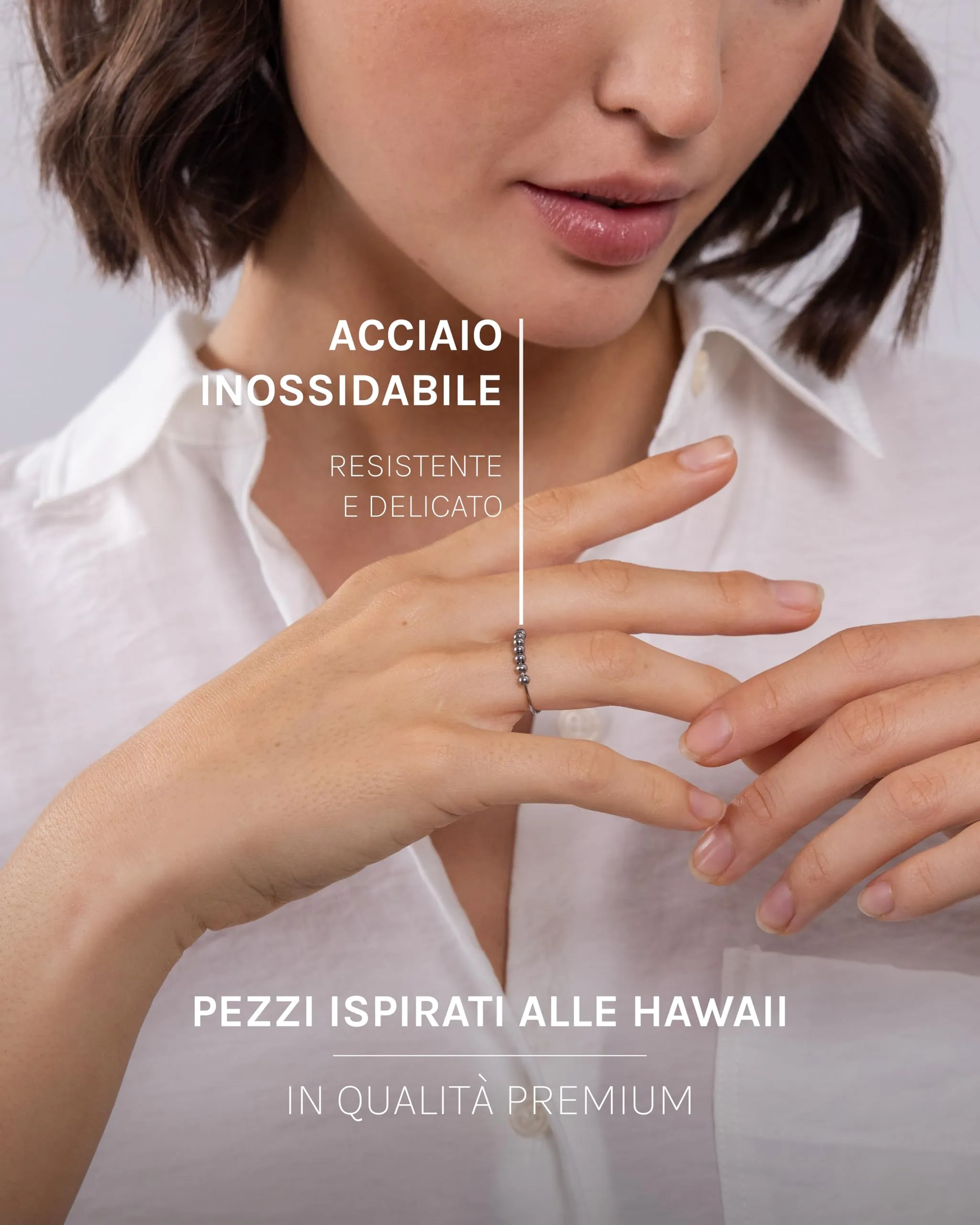 Purelei® Anello Anti-Ansia Shade – gioielli in acciaio inossidabile – Gioiello anti-ansia resistente all'acqua per donne – diverse taglie – Bigiotteria alla moda per il tuo look personale, 50-60 - immagine 3