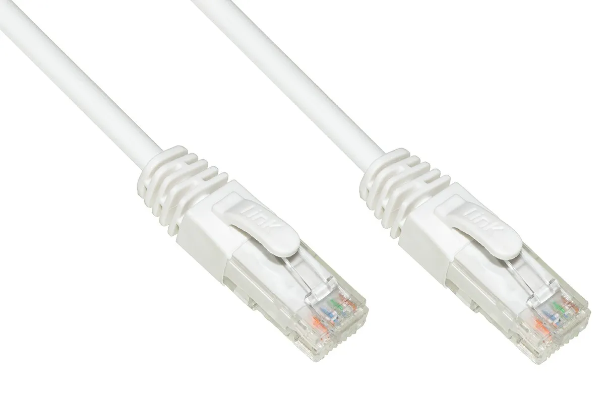 Cavo Rete Categoria 6A Non Schermato Utp Awg24 Colore Bianco Halogenfree Mt 1 - immagine 1