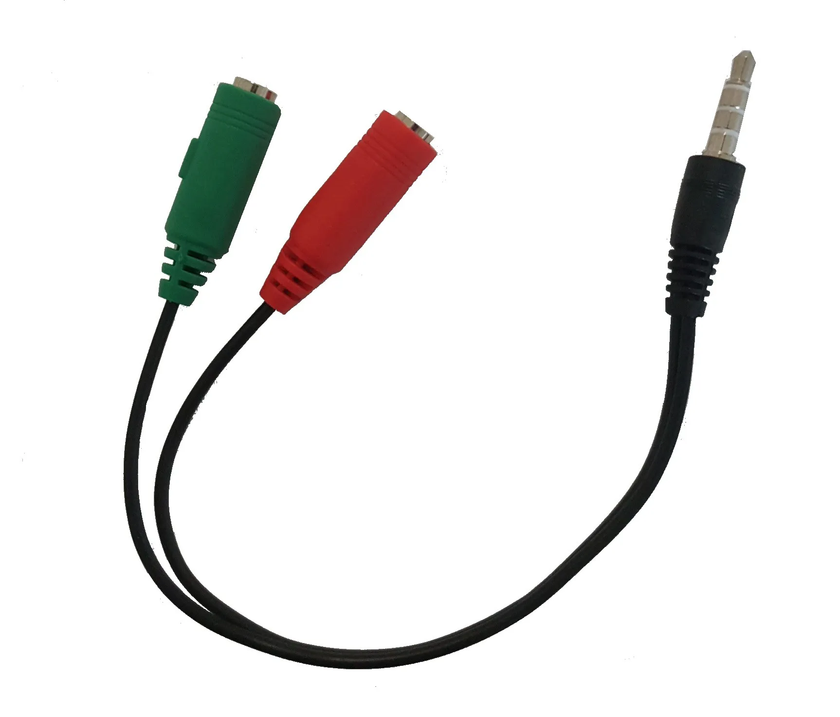 Sdoppiatore Audio Per Cuffie E Microfono Con Doppio Connettore Audio 35Mm Femmina Su Singolo Connettore Audio 35Mm Smartphone Maschio - immagine 1