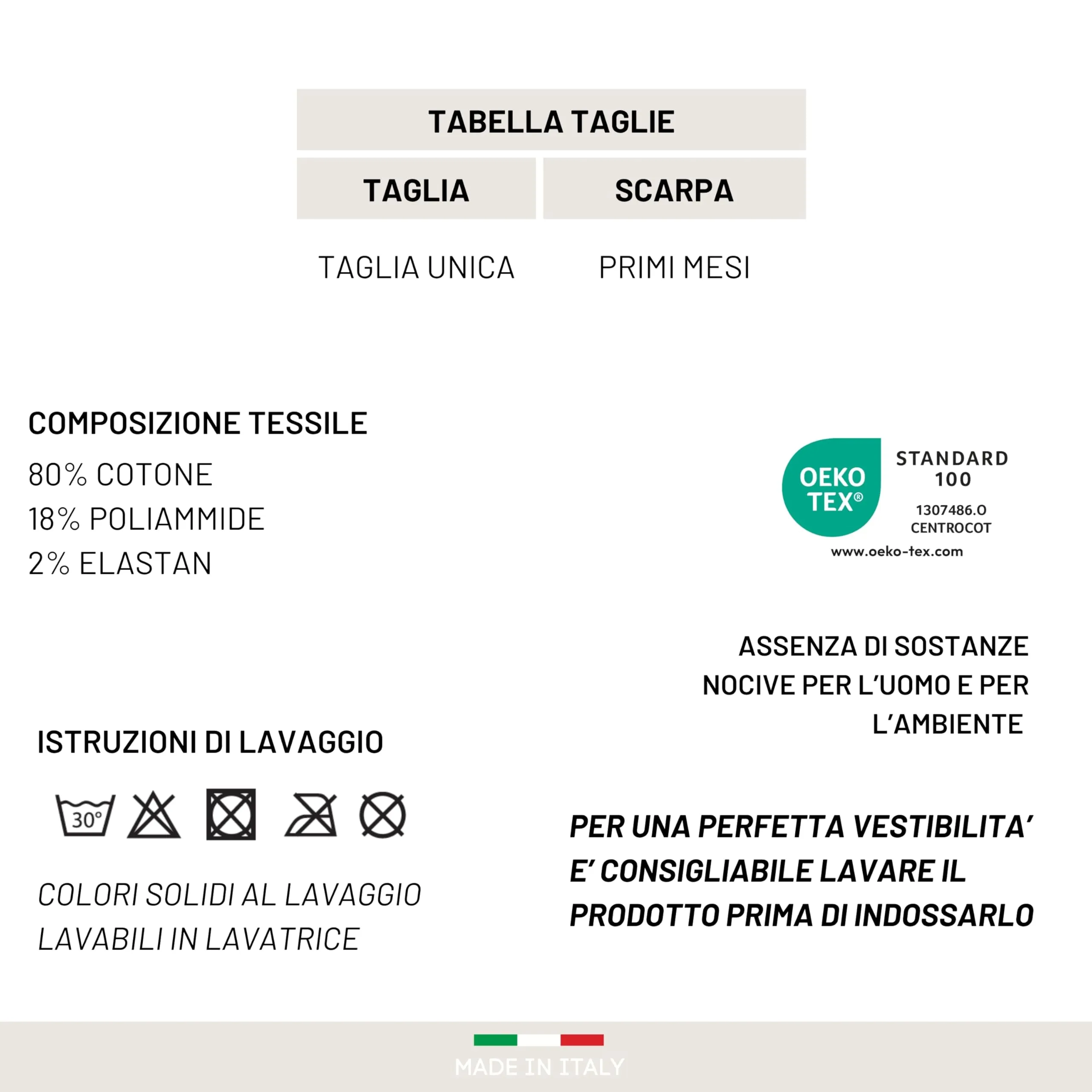 LEON D'ORO Calze Neonato Calzino Regalo Scarpine Babbucce bambini Primi Mesi Taglia Unica Made in Italy (IT, Età, Taglia unica, ASS1 UNISEX) - immagine 6
