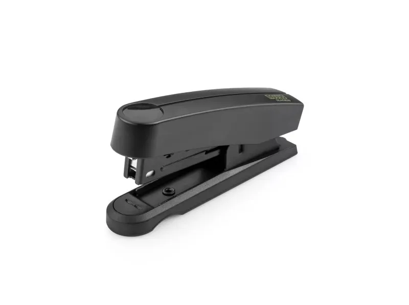 Cucitrice da tavolo Novus Harmony B10 re+new - Realizzata con il 95% di plastica riciclata - Fino a 15 fogli - Cucitura e aggraffatura precise - Include 200 punti metallici - Nera - immagine 1