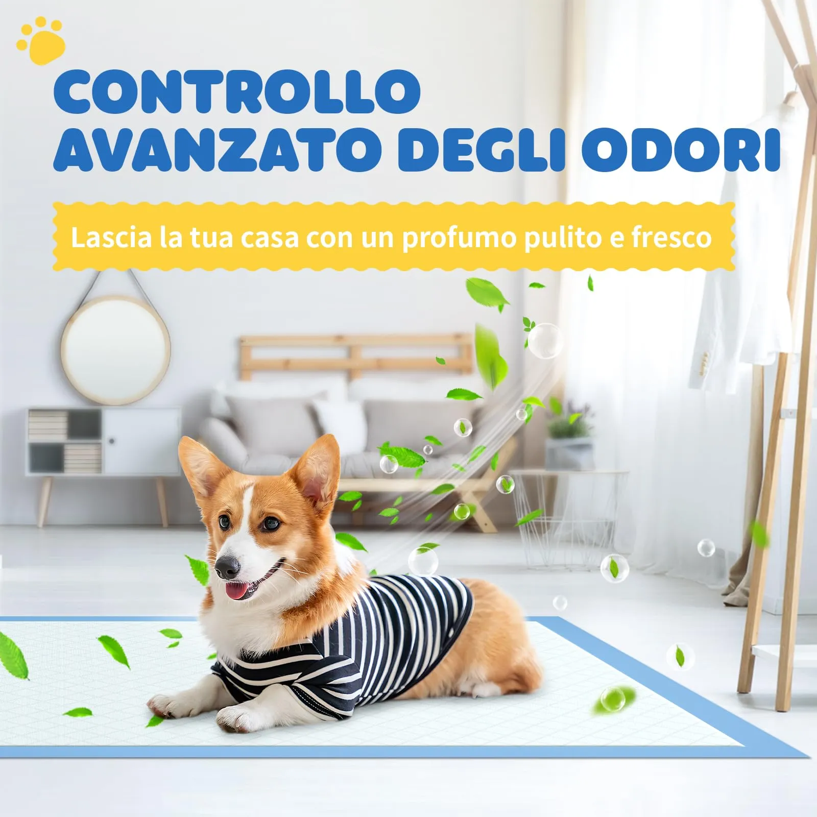 Confezione da 100 traversine cani - Tappetini cane 86 x 71 cm, tappetini igienici per cani usa e getta a 6 strati, tappetino cane pipi super assorbente e ad asciugatura rapida - immagine 6