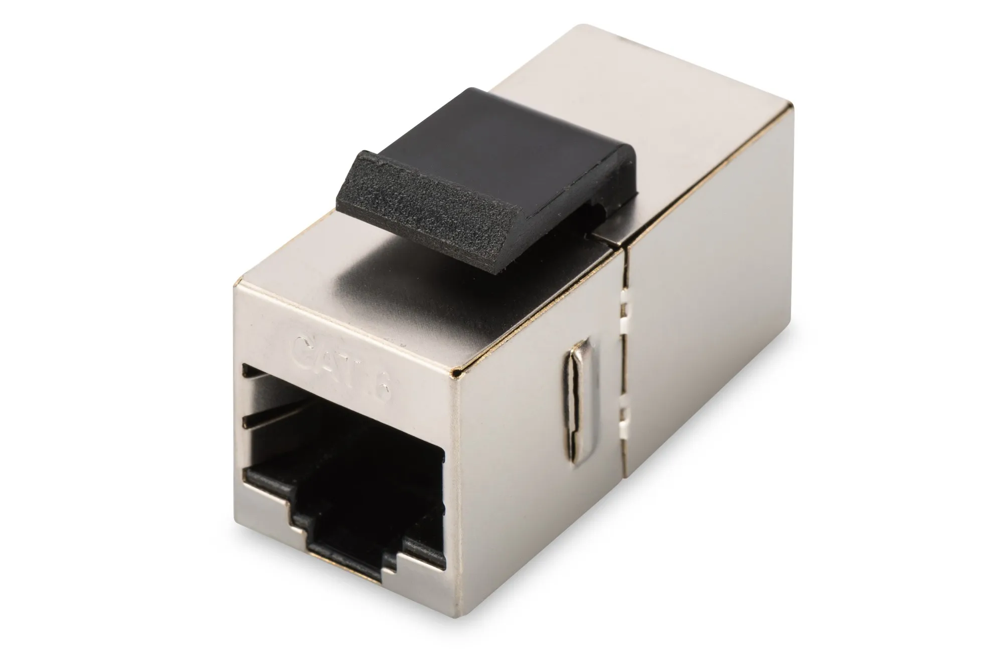 Adattatore Passante 2X8 Poli Rj45 Schermato Cat.6 Con Ganci Per Pannelli - immagine 1