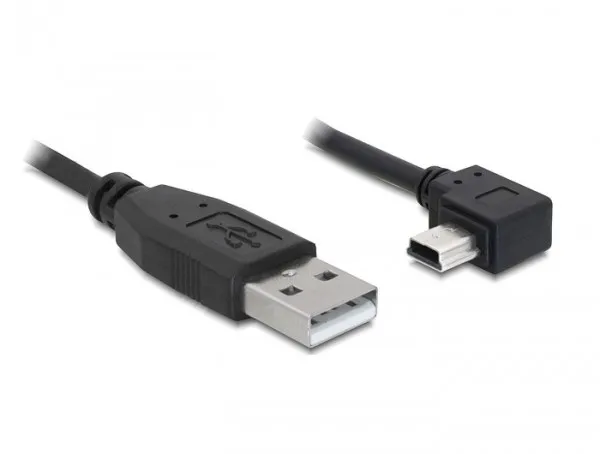 Cavo Usb Maschio - Usb Mini B Maschio Angolo 90° Mt 05 - immagine 1