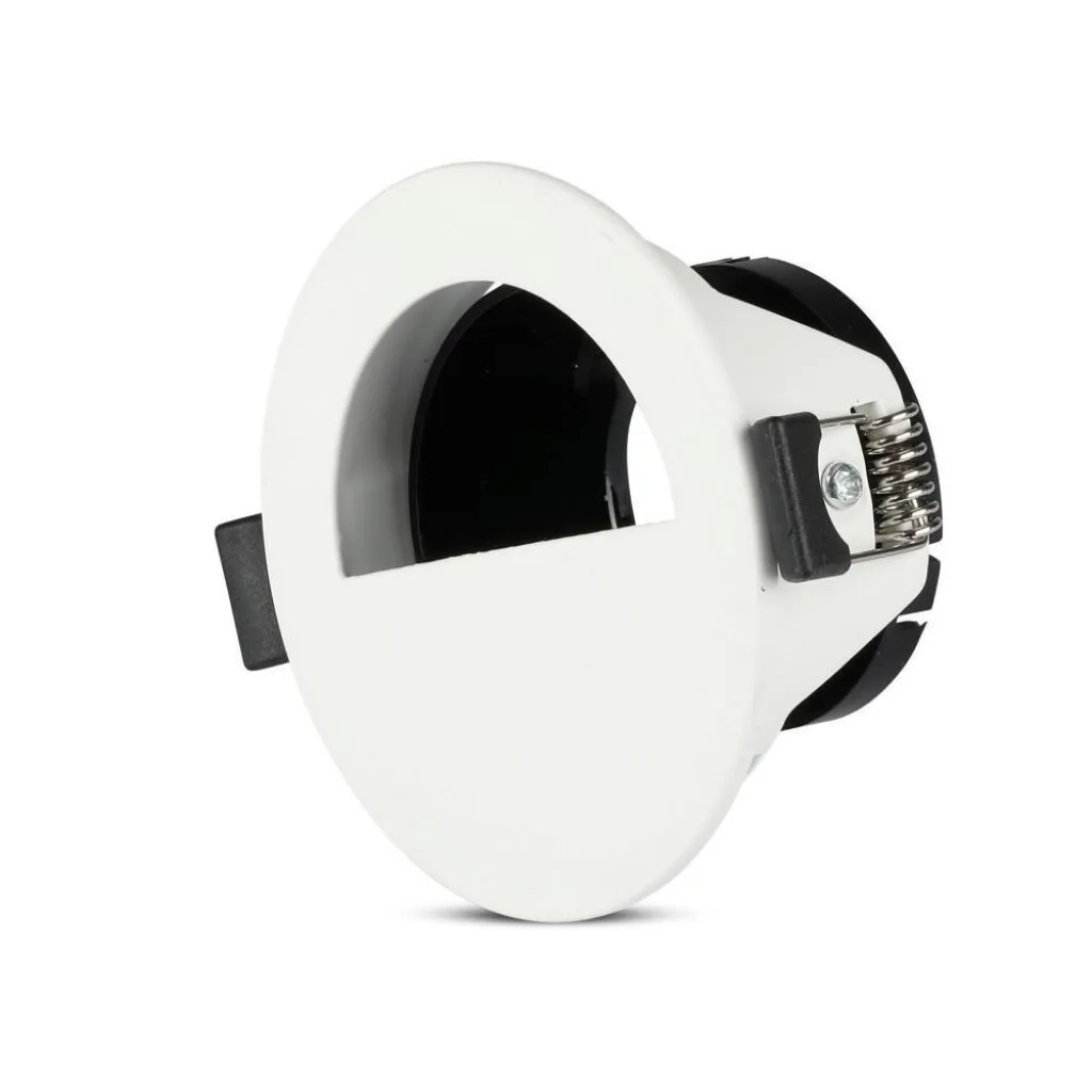 V-TAC Portafaretto LED da Incasso GU10 con Sezione a Mezza Luna Colore Bianco con Interno Nero - immagine 1