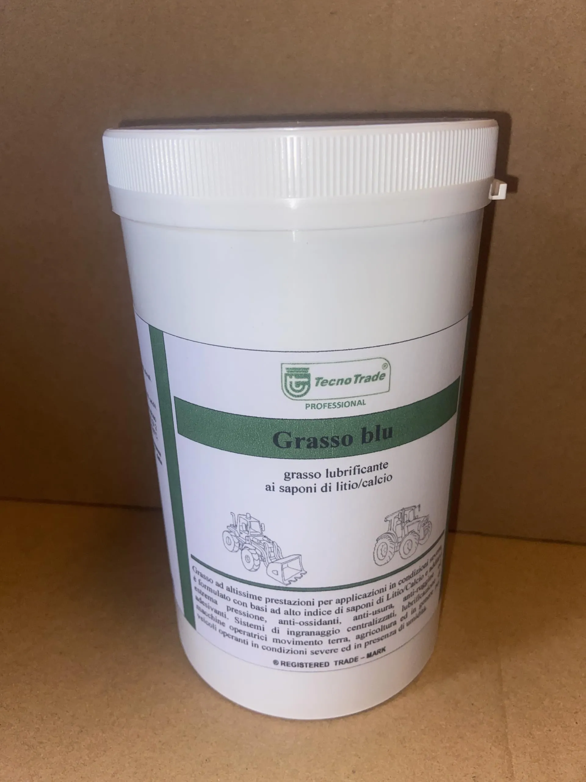 Grasso blu TecnoTrade, grasso lubrificante ai saponi di litio/calcio, barattolo da 1000ml - immagine 3