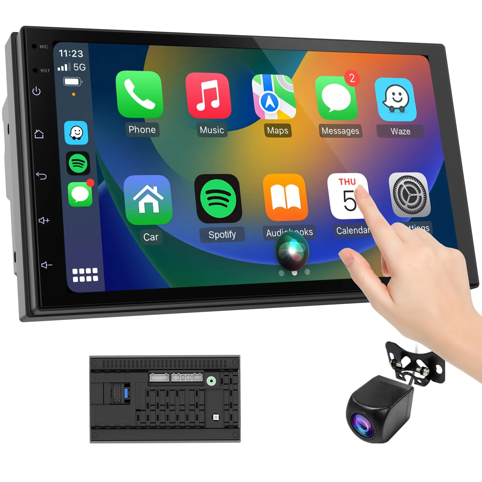 Haudio 7 pollici Autoradio 2 DIN,CarPlay wireless & Android Auto - immagine 1