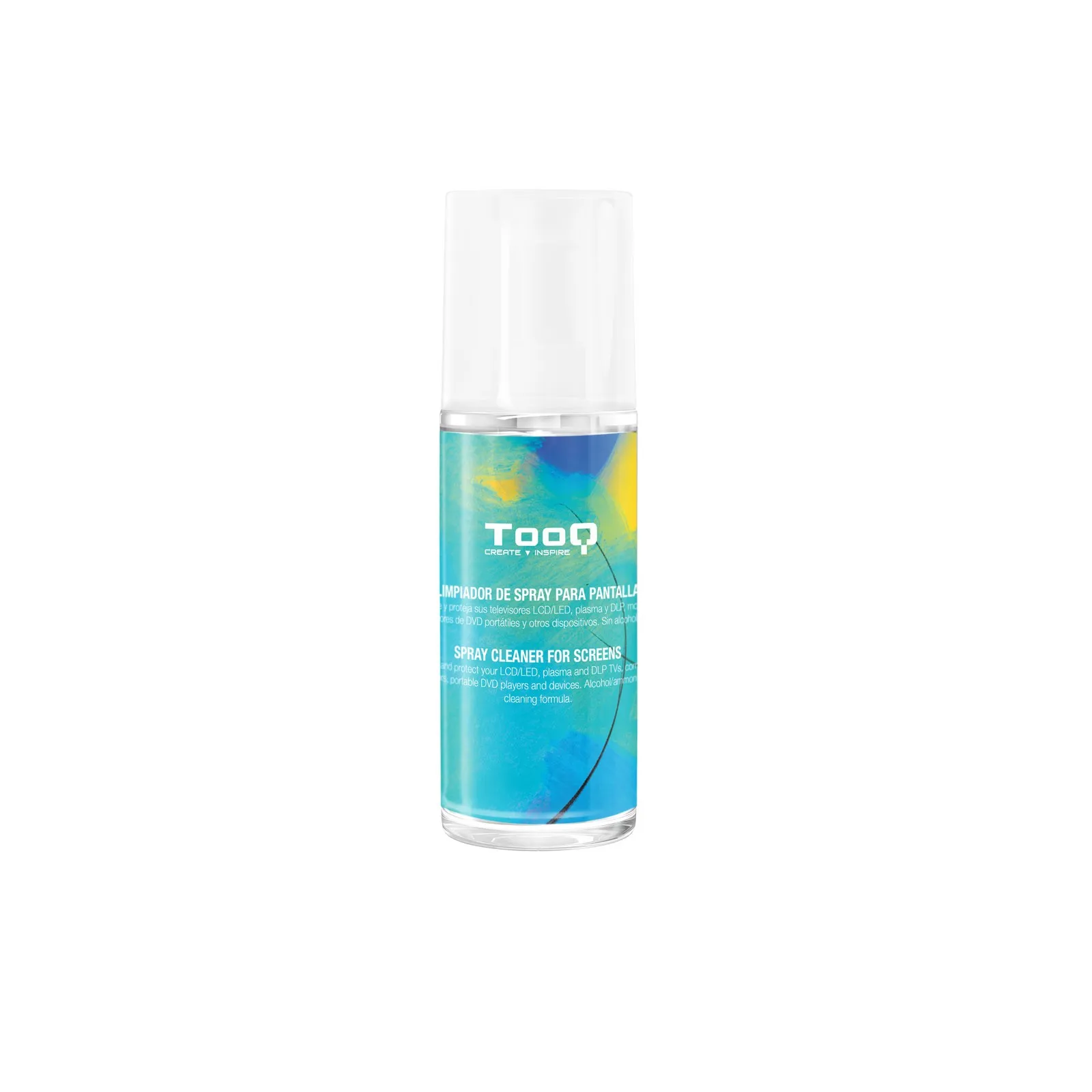 Kit spray detergente per schermi Tooq + panno in microfibra - immagine 1