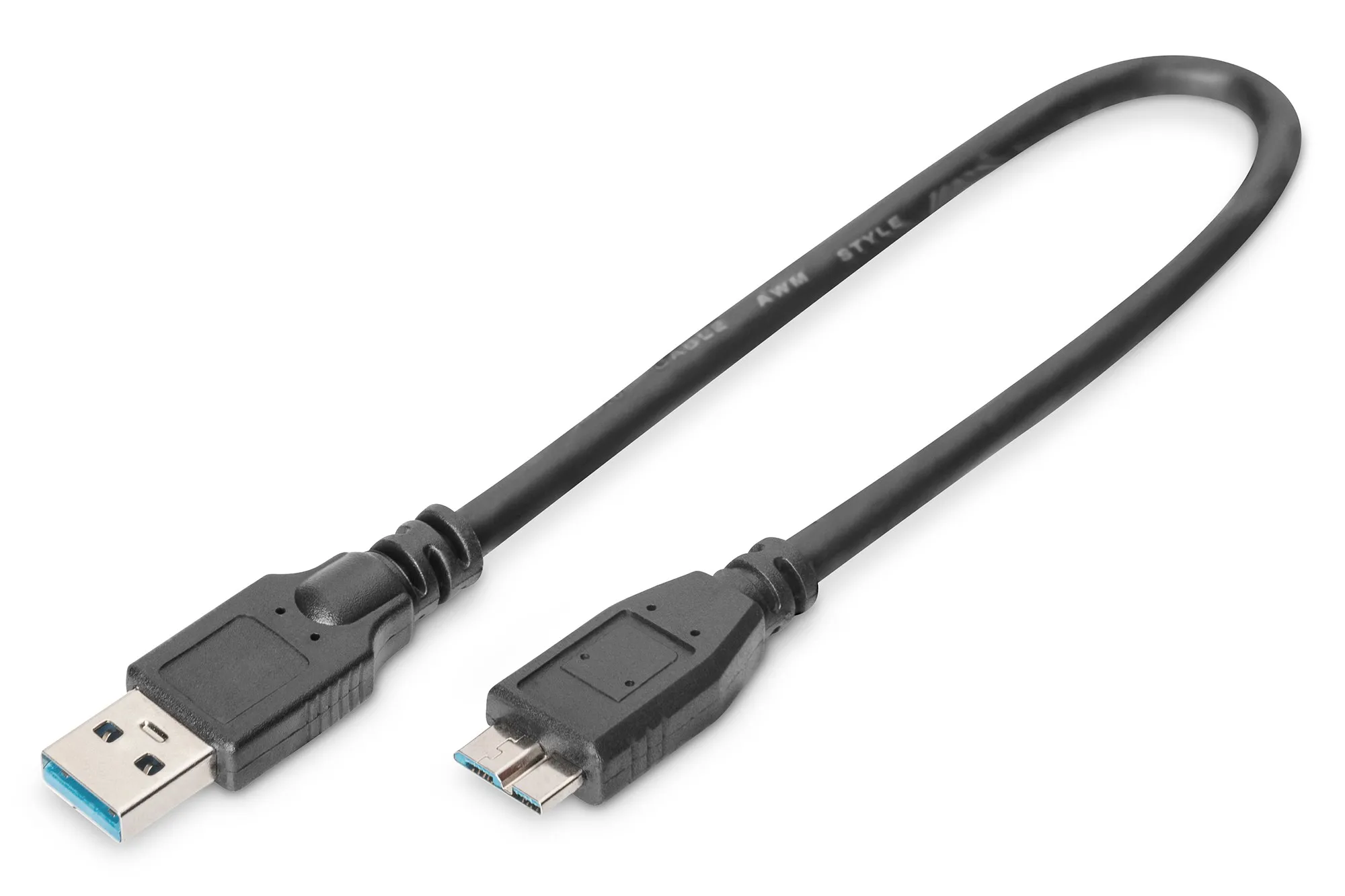 Cavo Usb 3.0 Connettori Usb A - Micro Usb B - Lunghezza Mt. 025 - immagine 1