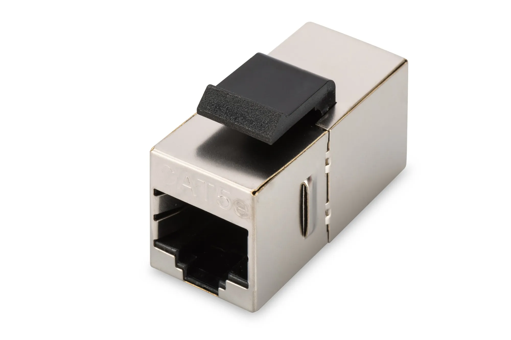 Adattatore Passante 2X8 Poli Rj45 Schermato Cat.5E Con Ganci Per Pannelli - immagine 1