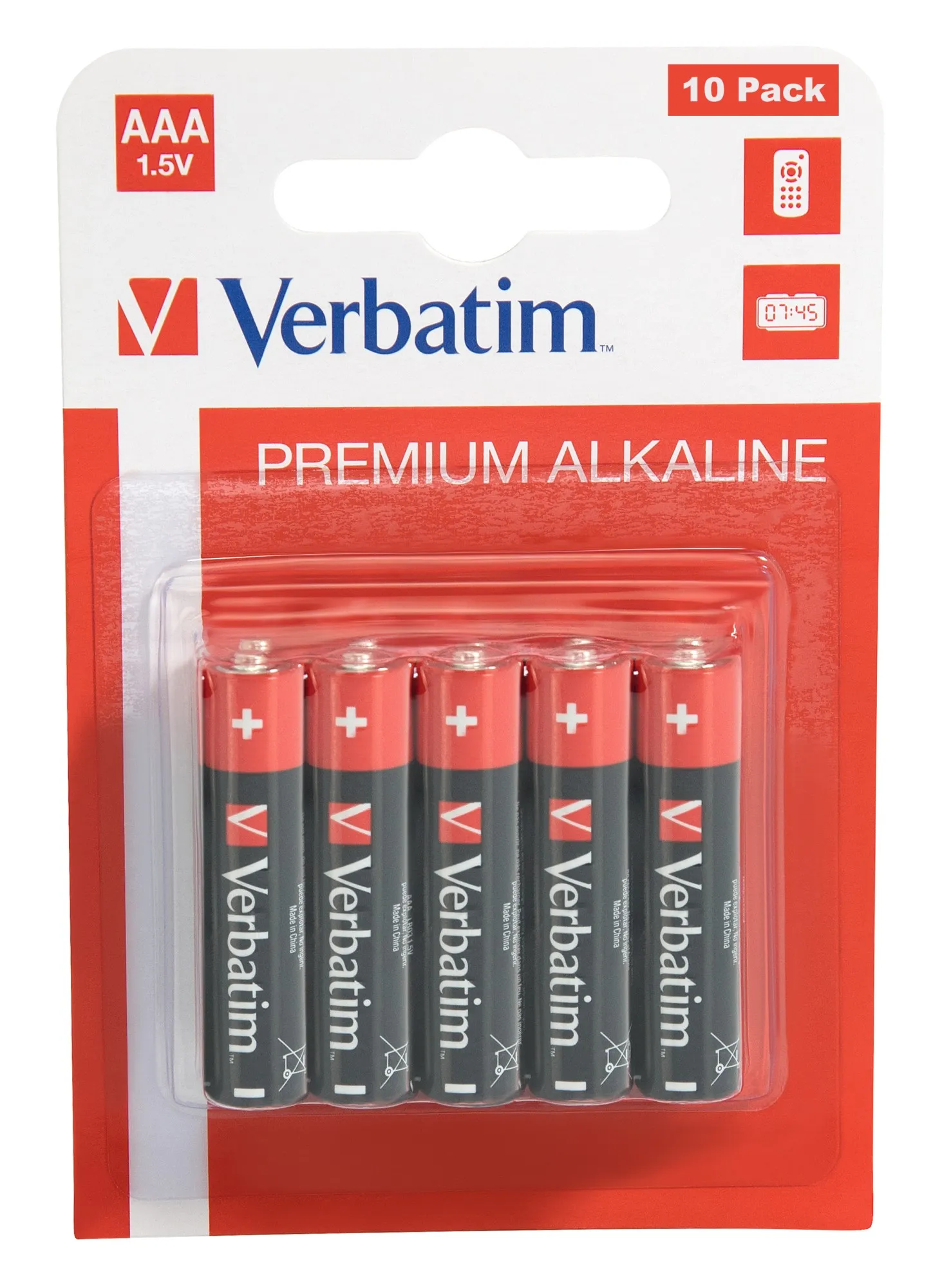 Verbatim Alkaline Battery Aaa 10-Pack (Hangcard) - immagine 1
