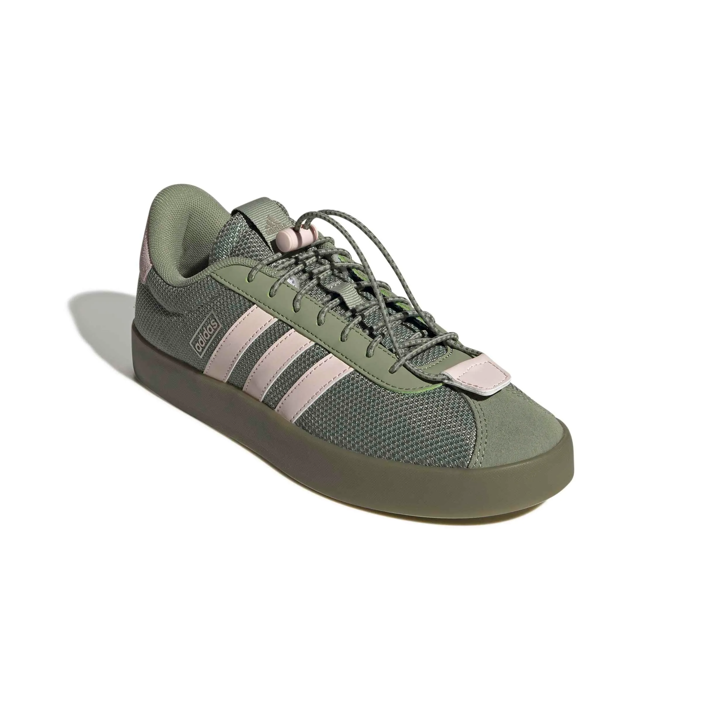 adidas Donna VL Court 3.0 Shoes, Tent Green/Wonder Quartz/Cyber Met., 36 2/3 EU - immagine 4