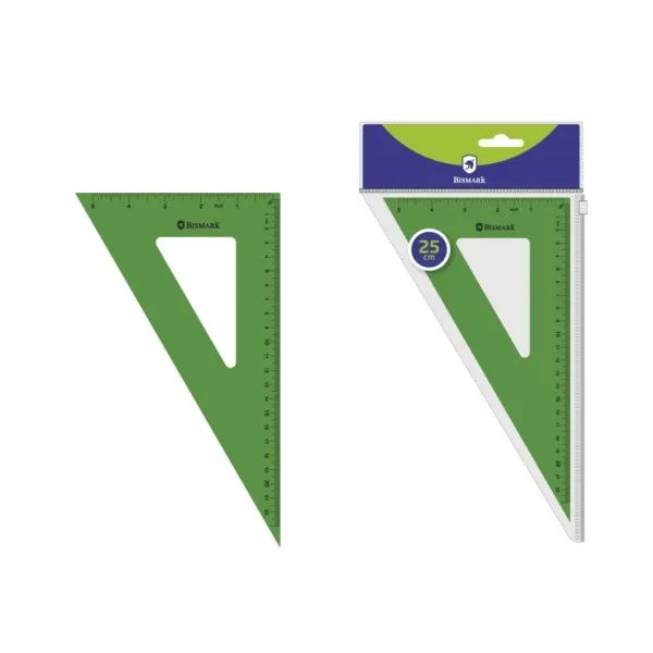 Set di piatti quadrati in acrilico Bismark da 25 cm - Alta qualità - Custodia con cerniera - Verde - immagine 1