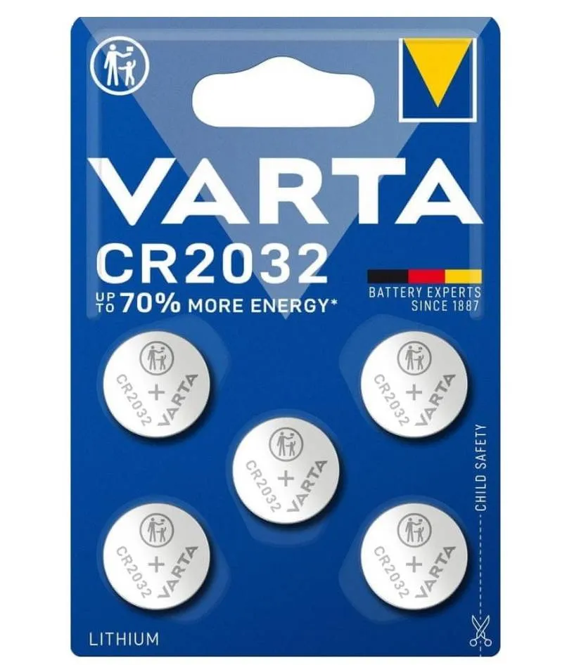 Batterie al Litio Varta CR2032 3Volt Energy Blister da 5 pezzi - immagine 1