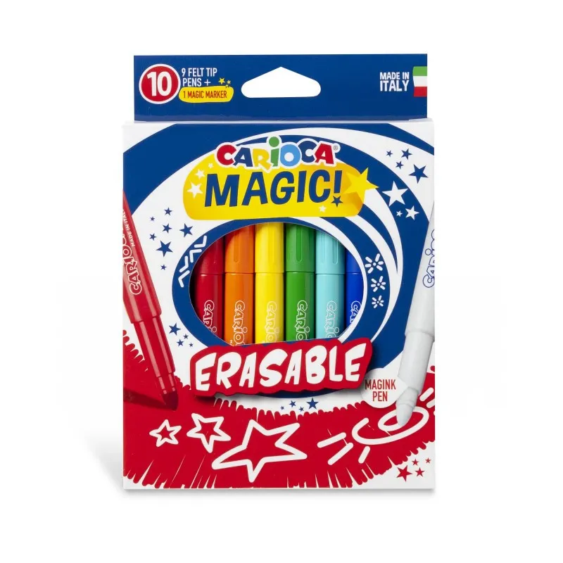Carioca 43182 marcatore Beige Blu Verde chiaro Menta Arancione Rosa Rosso Viola Giallo 10 pz - immagine 1