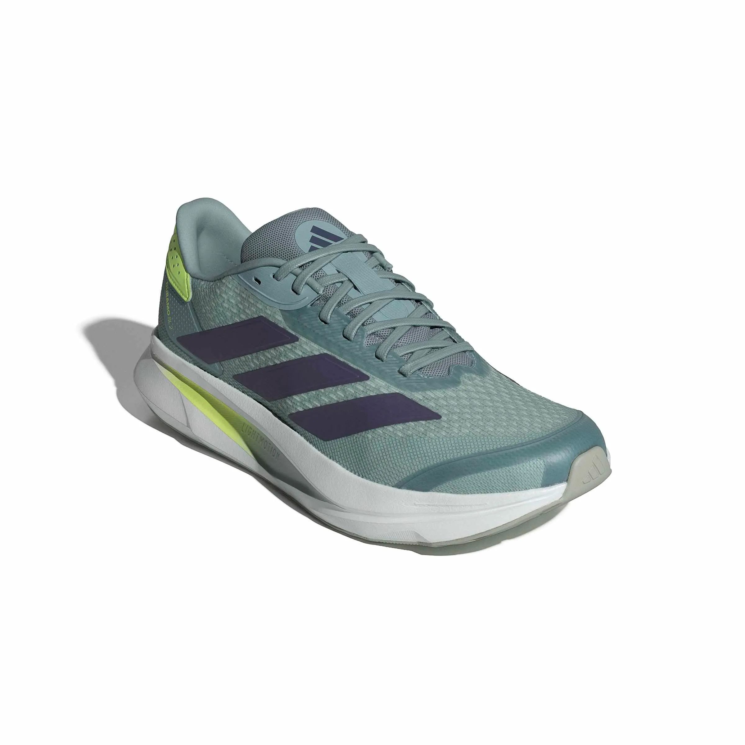 adidas Uomo Duramo SL 2 Running Shoes, Wonder Sage/preloved Violet/Hi-RES Yellow, 43 1/3 EU - immagine 3