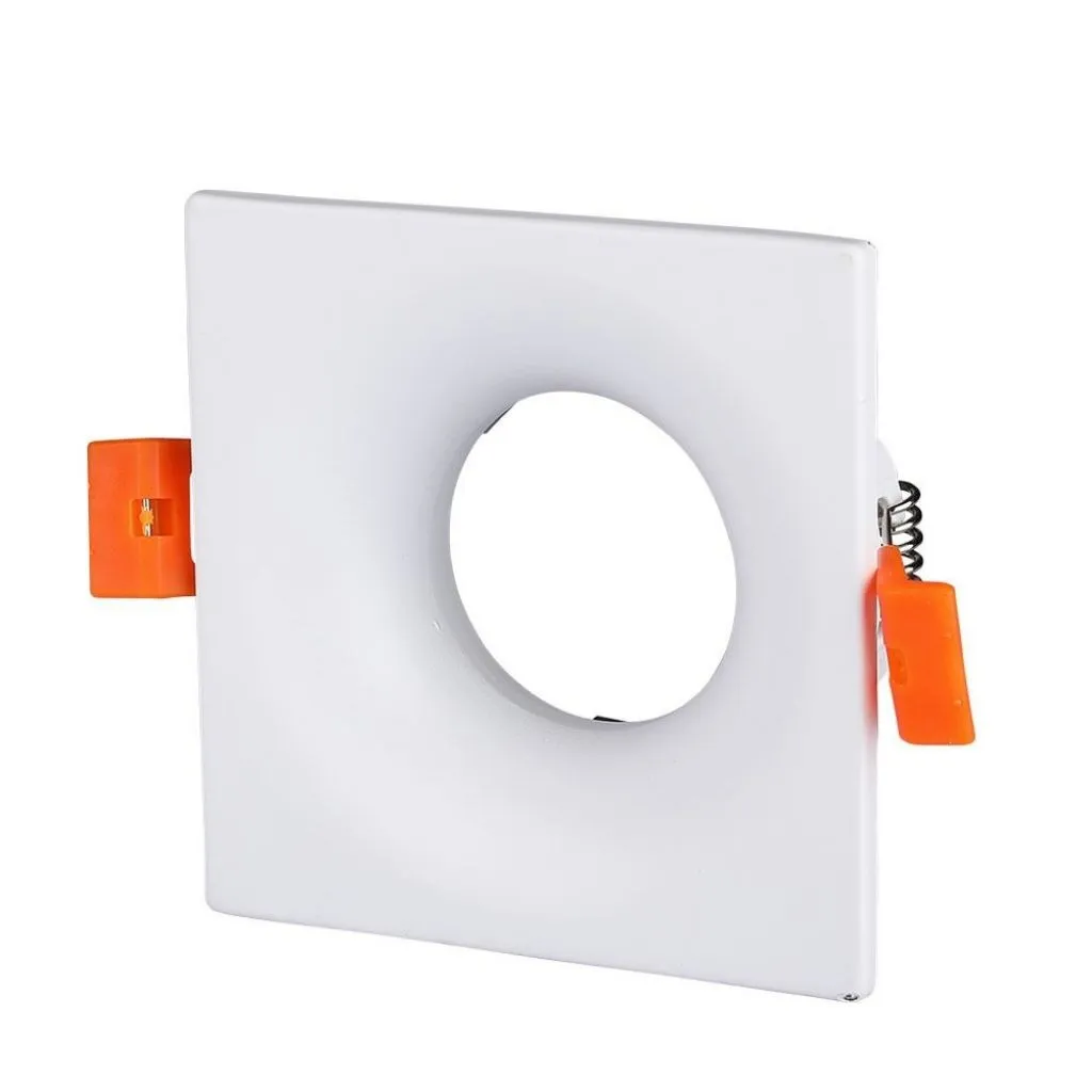V-TAC Portafaretto LED da Incasso GU10 Quadrato Colore Bianco - immagine 1