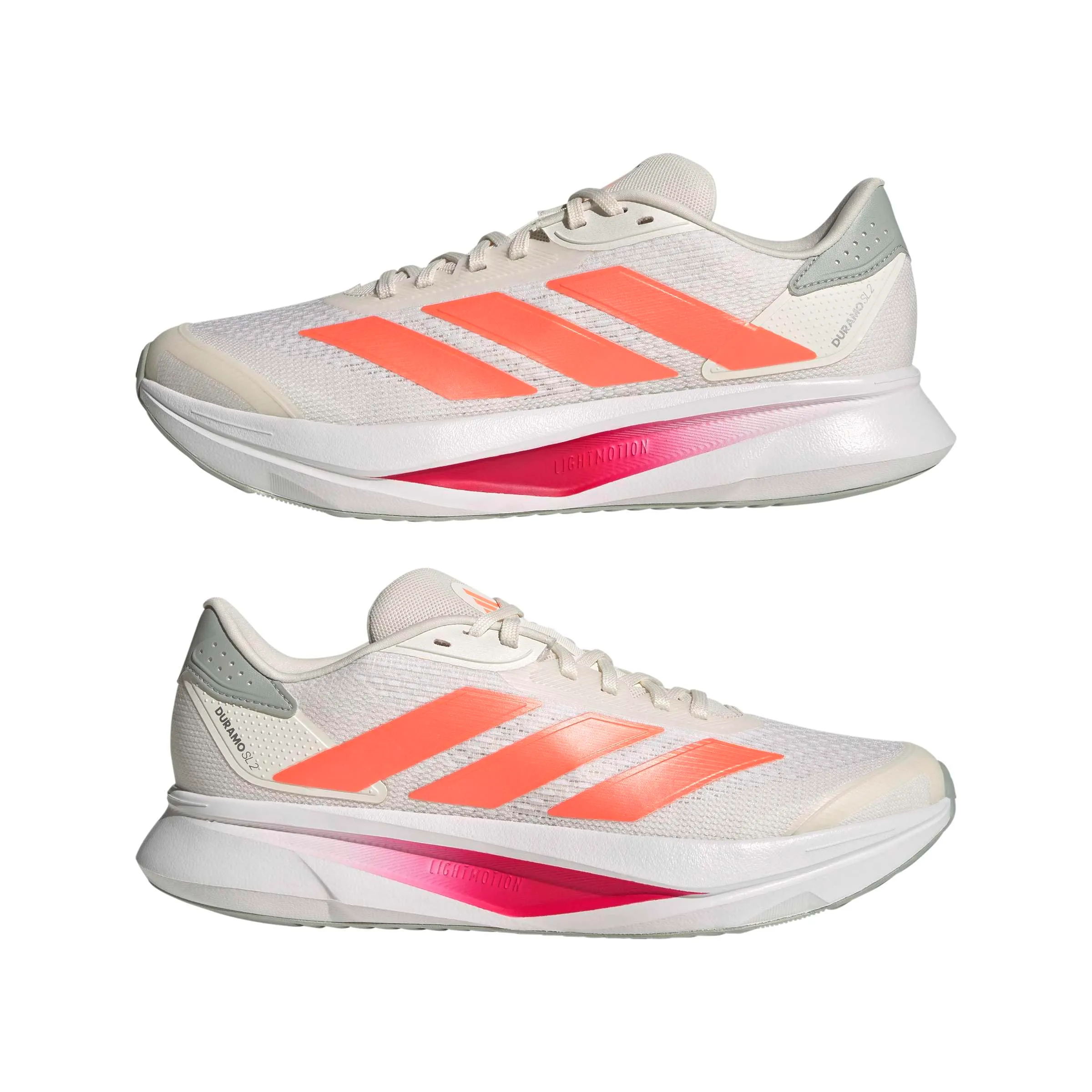 adidas Uomo Duramo SL 2 Running Shoes, off White/Lucid Orange/Wonder Silver, 39 1/3 EU - immagine 7