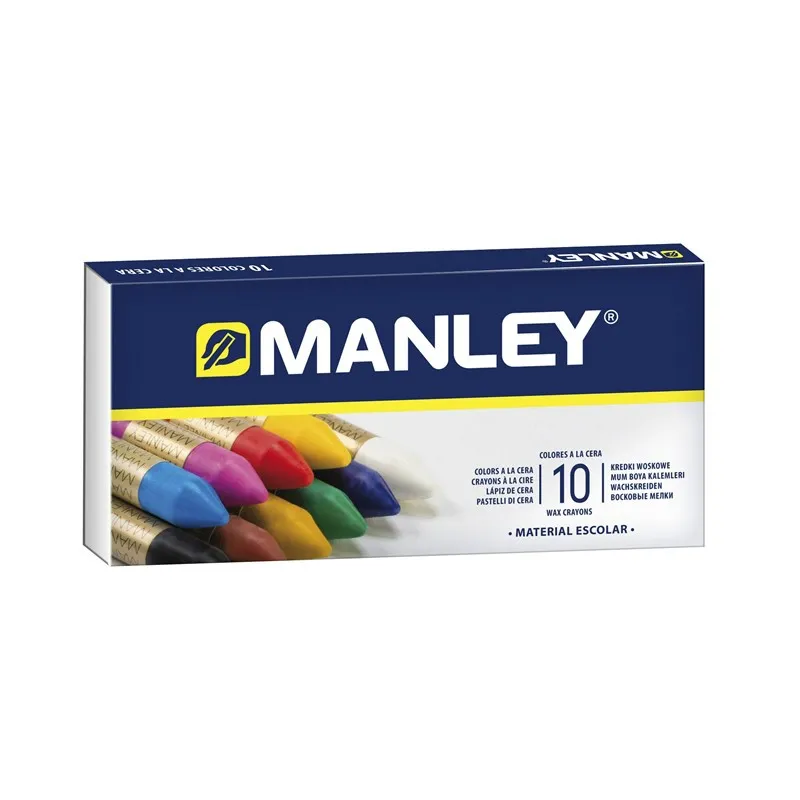 Manley Confezione da 10 Cere Morbide dalla Linea Morbida - Ideale per un'Ampia Varietà di Tecniche e Applicazioni - Produzione Artigianale - Ampia Gamma di Colori - Colori Assortiti - immagine 1