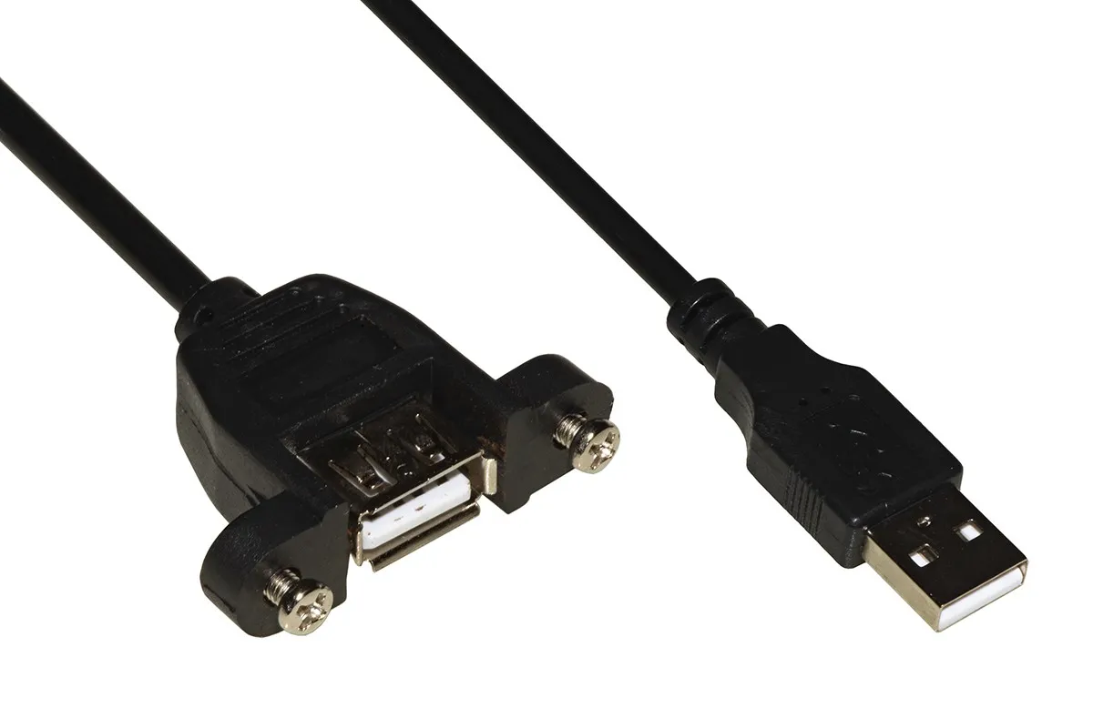 Cavo Usb Connettore A Maschio/A Femmina Da Pannello Mt. 1 - immagine 1