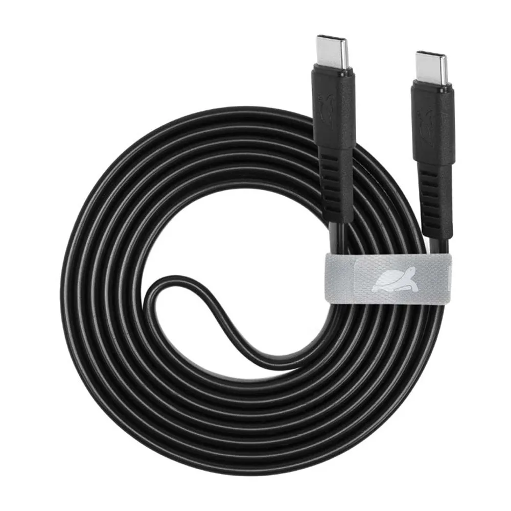 Cavo Ricarica Piatto Type-C / Type-C 12 M Nero - immagine 1