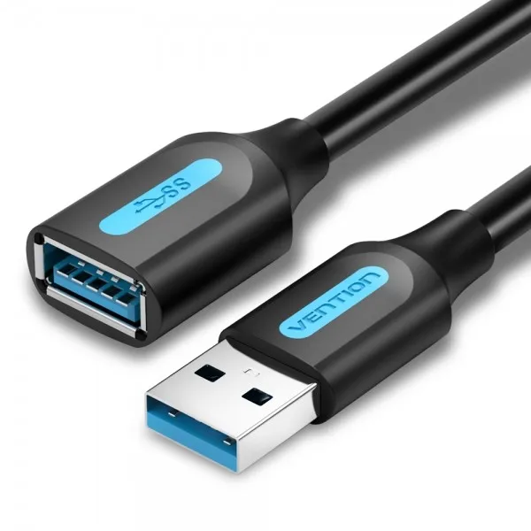 Vention Cable Extension USB 3.0 A Macho a A Hembra - 1.5m - Color Negro - immagine 1