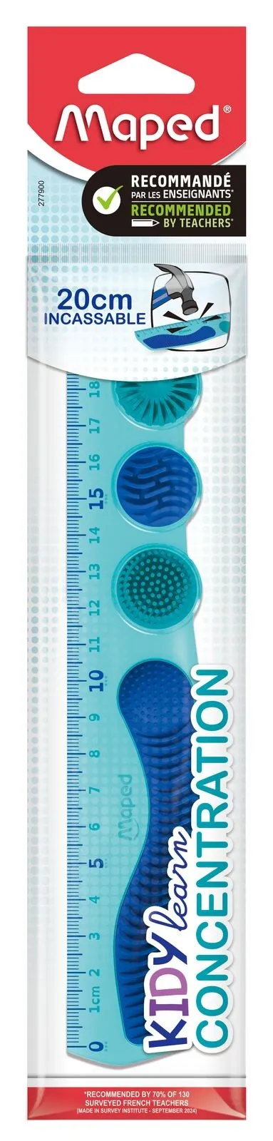 Maped 277900 righello Righello da scrivania 200 mm Polietilene tereftalato (PET) Blu 1 pz - immagine 1