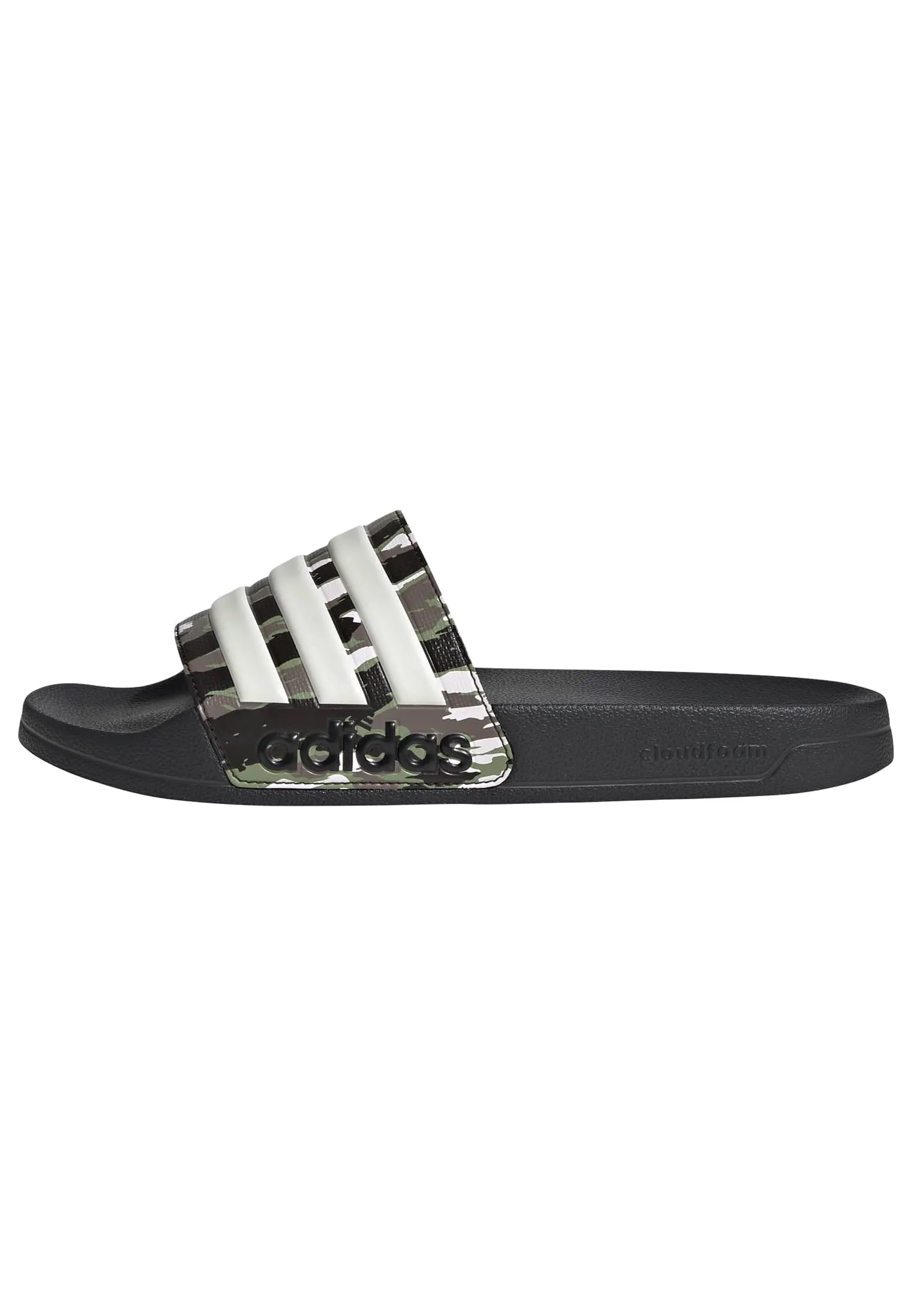 adidas Adilette Shower Slides, Infradito Unisex - Adulto, Core Black Alumina Tenda Verde, 43/44.5 EU - immagine 1