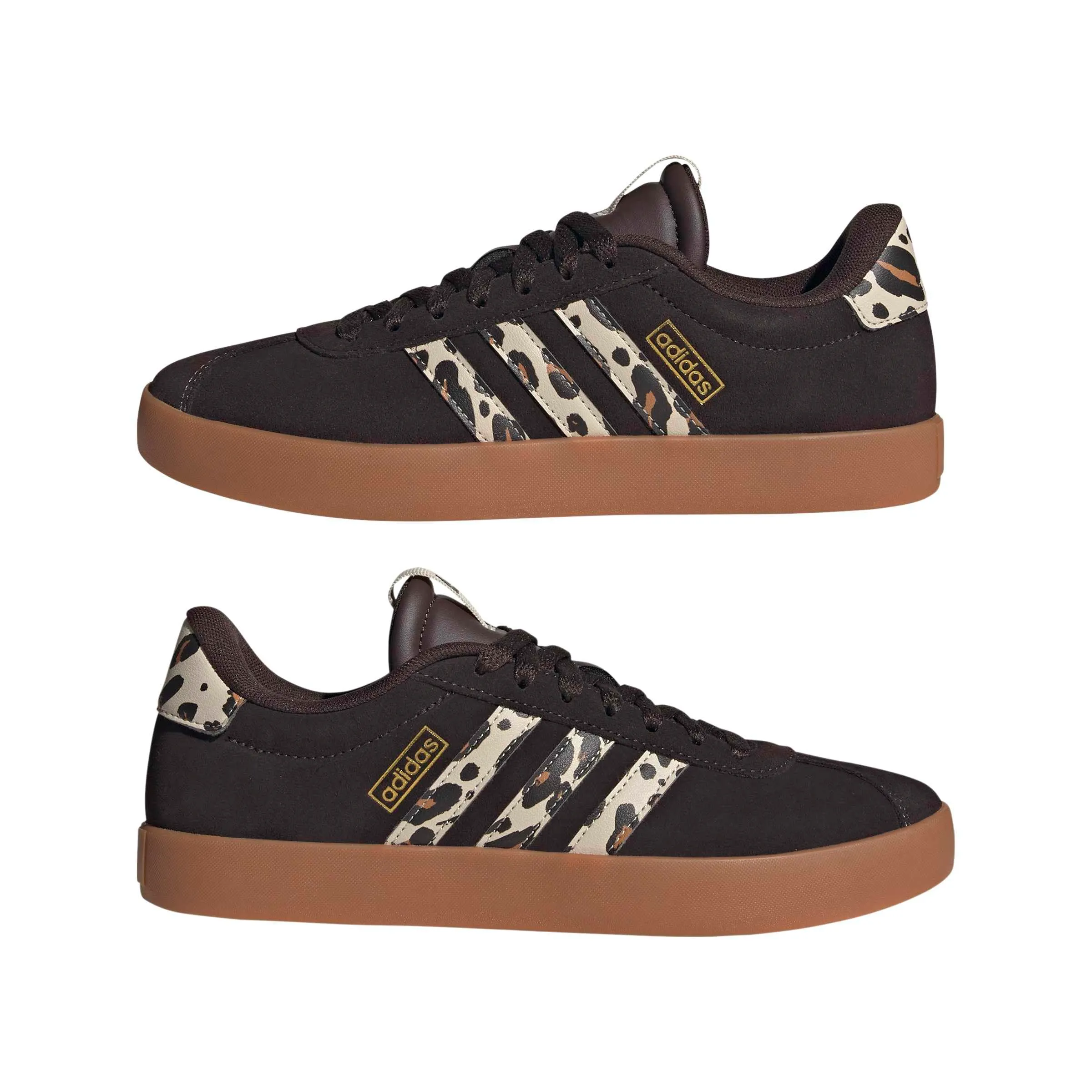 adidas Donna VL Court 3.0 Shoes, Aurora Coffee/Crystal Linen/Amber Gum, 40 EU - immagine 8