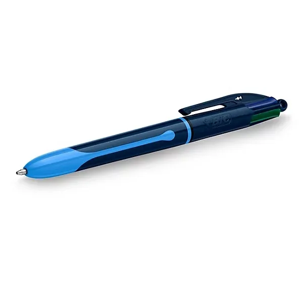 Penna a sfera retrattile Bic 4 Colors Smooth Drop - Punta media da 10 mm - Scrittura più fluida del 40% - 4 colori - immagine 1