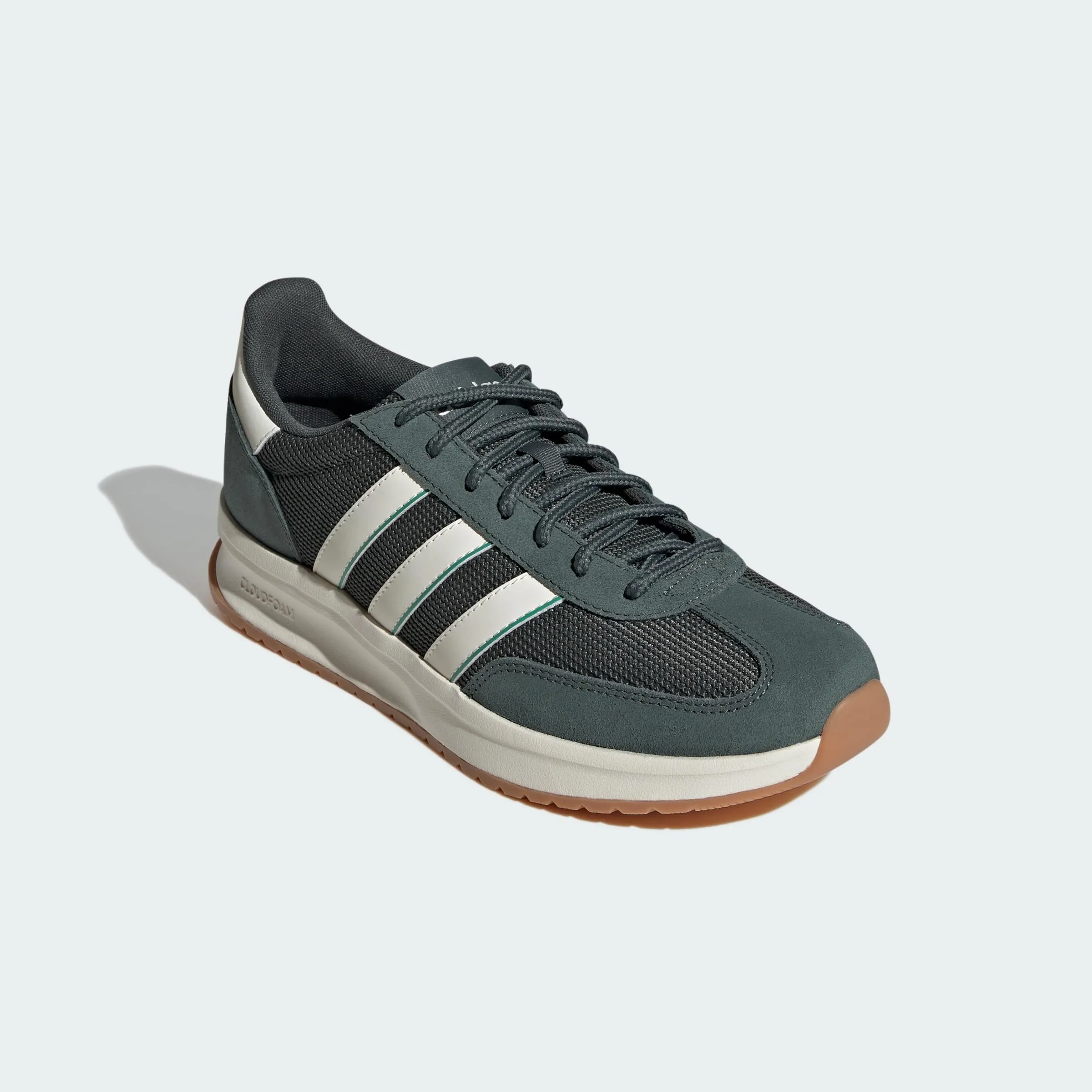 adidas Uomo Run 70S 2.0 Shoes, Legend Ivy/off White/Semi Court Green, 40 EU - immagine 7