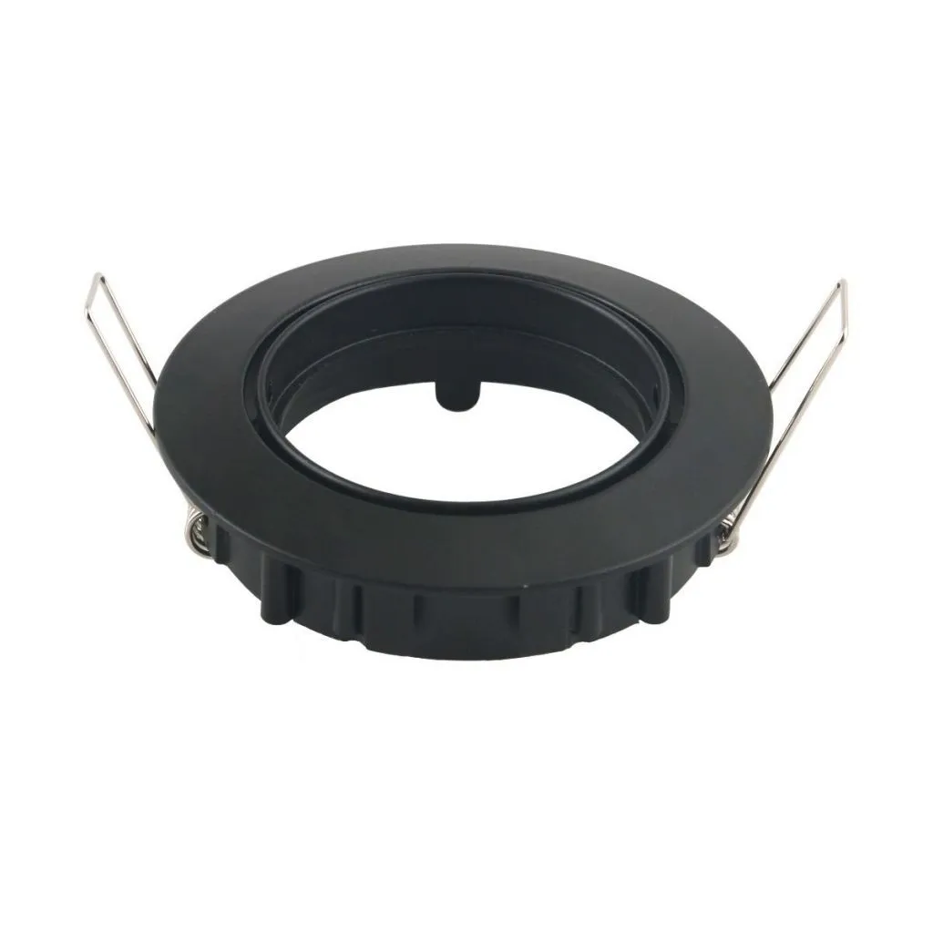 V-TAC Portafaretto LED da Incasso Rotondo GU10 Colore Nero Orientabile - immagine 1