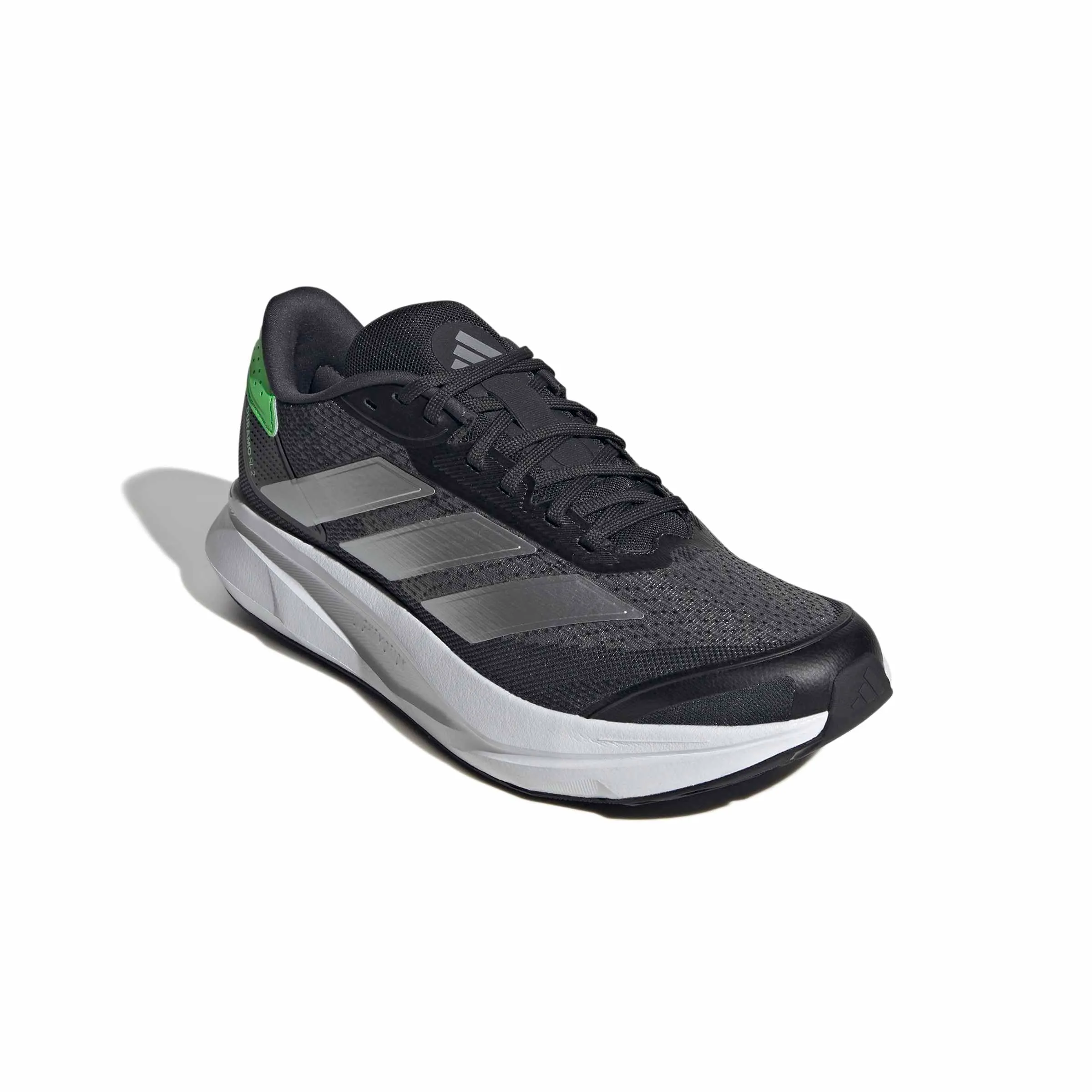 Adidas Uomo Duramo SL 2 Running Shoes, Carbon/Silver Met./Lime Burst, 41 1/3 EU - immagine 4