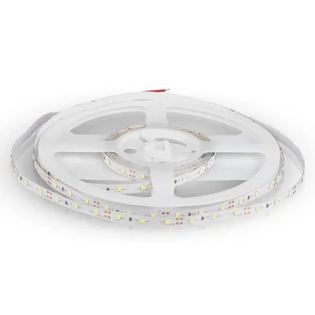V-TAC Strip LED SMD3528 42W/m 5m 60 LED/m 12V 3000K IP20 8mm - immagine 1