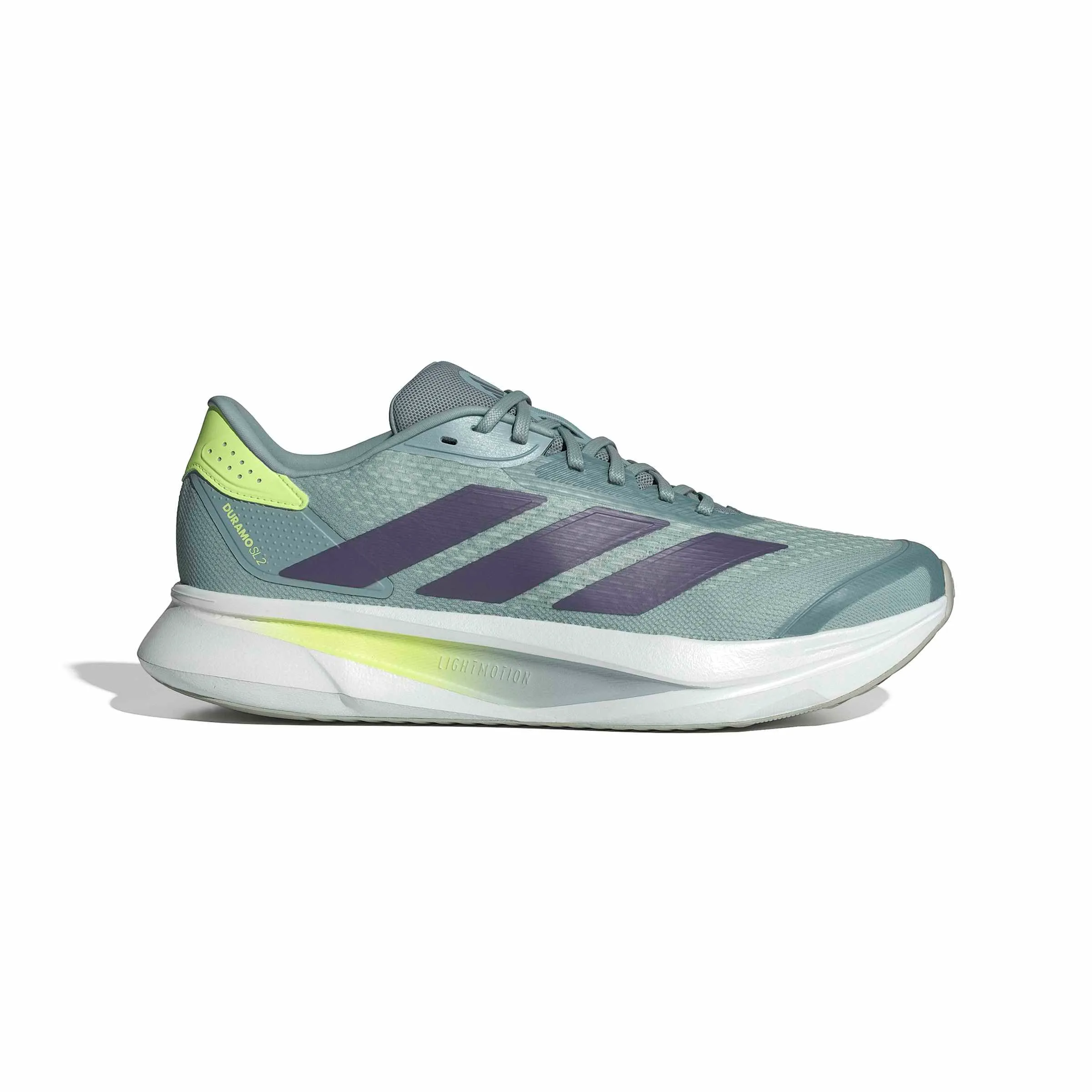 adidas Uomo Duramo SL 2 Running Shoes, Wonder Sage/preloved Violet/Hi-RES Yellow, 47 1/3 EU - immagine 2