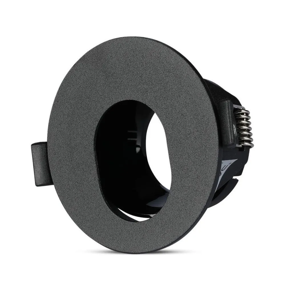 V-TAC Portafaretto LED da Incasso GU10 Rotondo Colore Nero con Interno Nero - immagine 1