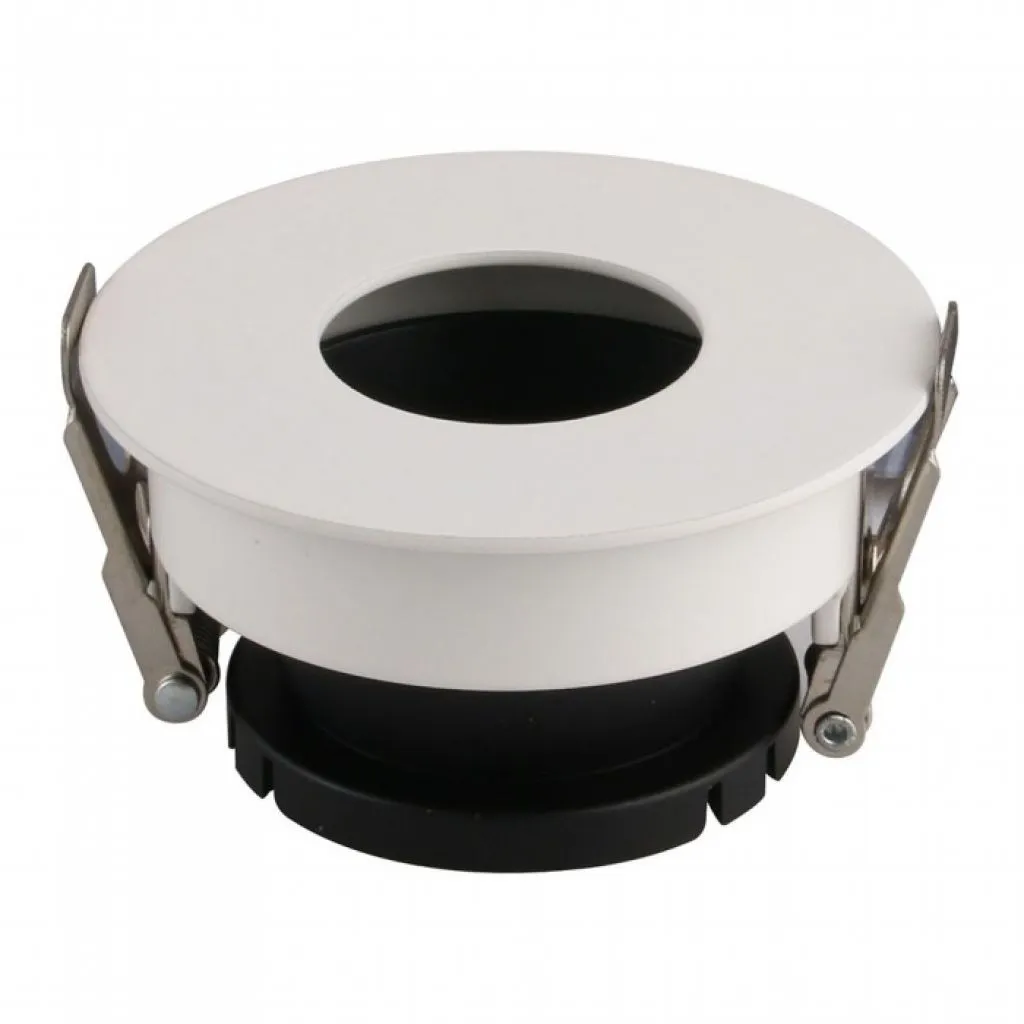 V-TAC Portafaretto LED da Incasso GU10 Rotondo Colore Bianco con Interno Nero - immagine 1