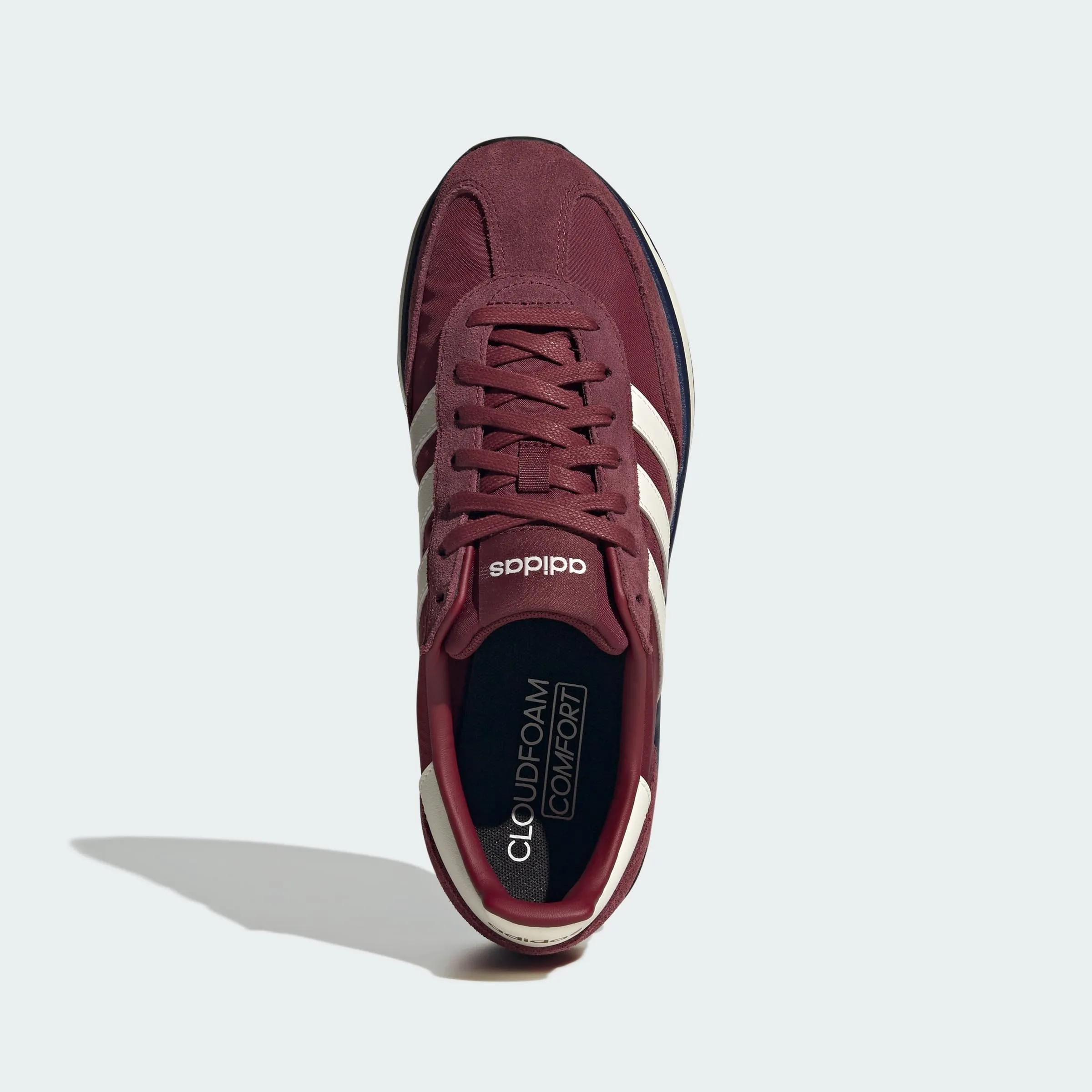 adidas Uomo Run 70S 2.0 Shoes, Shadow Red/off White/Dark Blue, 40 EU - immagine 5