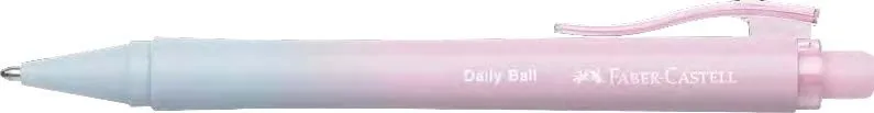 Penna a sfera retrattile Faber-Castell Daily Ball Flow Edition Blushing Sky XB - Design accattivante - Inchiostro blu indelebile - Sfumatura rosa/blu - immagine 1