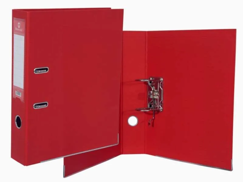 Bismark AZ Formato file in PVC Fº Dorso 75 - Grande resistenza - Portacarte sul dorso - Cartoncino metallico sul bordo inferiore - Meccanismo a leva - immagine 1