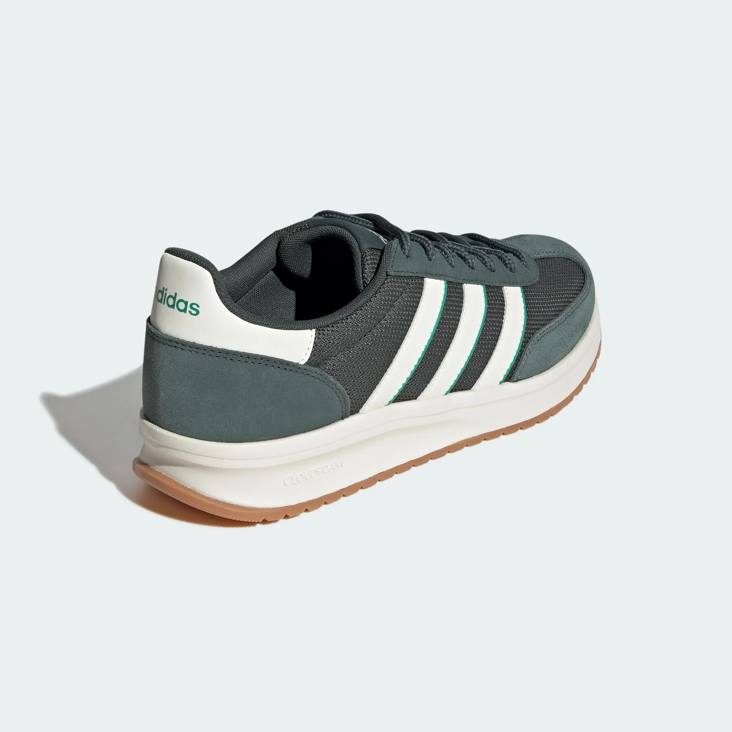 adidas Uomo Run 70S 2.0 Shoes, Legend Ivy/off White/Semi Court Green, 40 2/3 EU - immagine 8