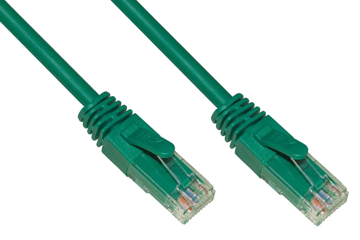 Cavo Rete Categoria 6A Non Schermato Utp Awg24 Colore Verde Halogenfree Mt 1 - immagine 1