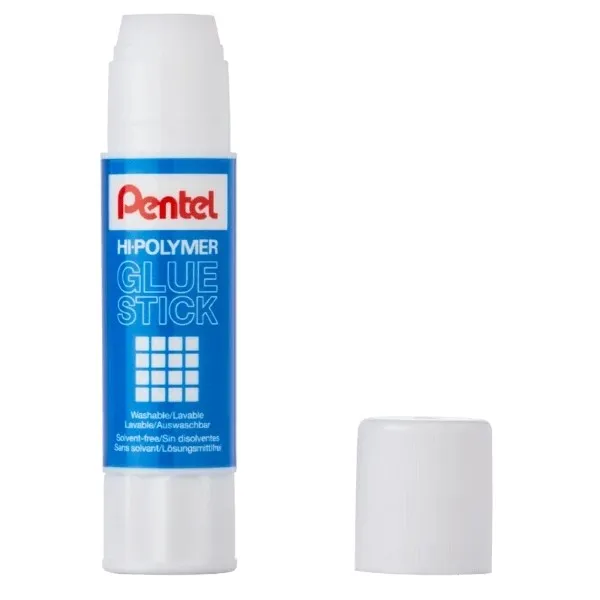 Pentel Hi-Polymer Colla Stick 25g - Facile Applicazione - Ideale per Ufficio Casa e Scuola - Trasparente - immagine 1