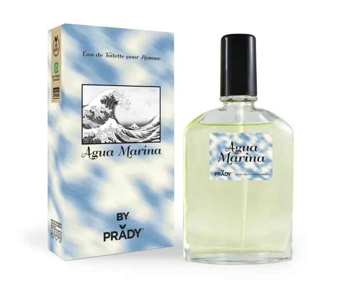 Profumo da uomo Prady Aquamarine - Flacone spray da 90 ml - immagine 1