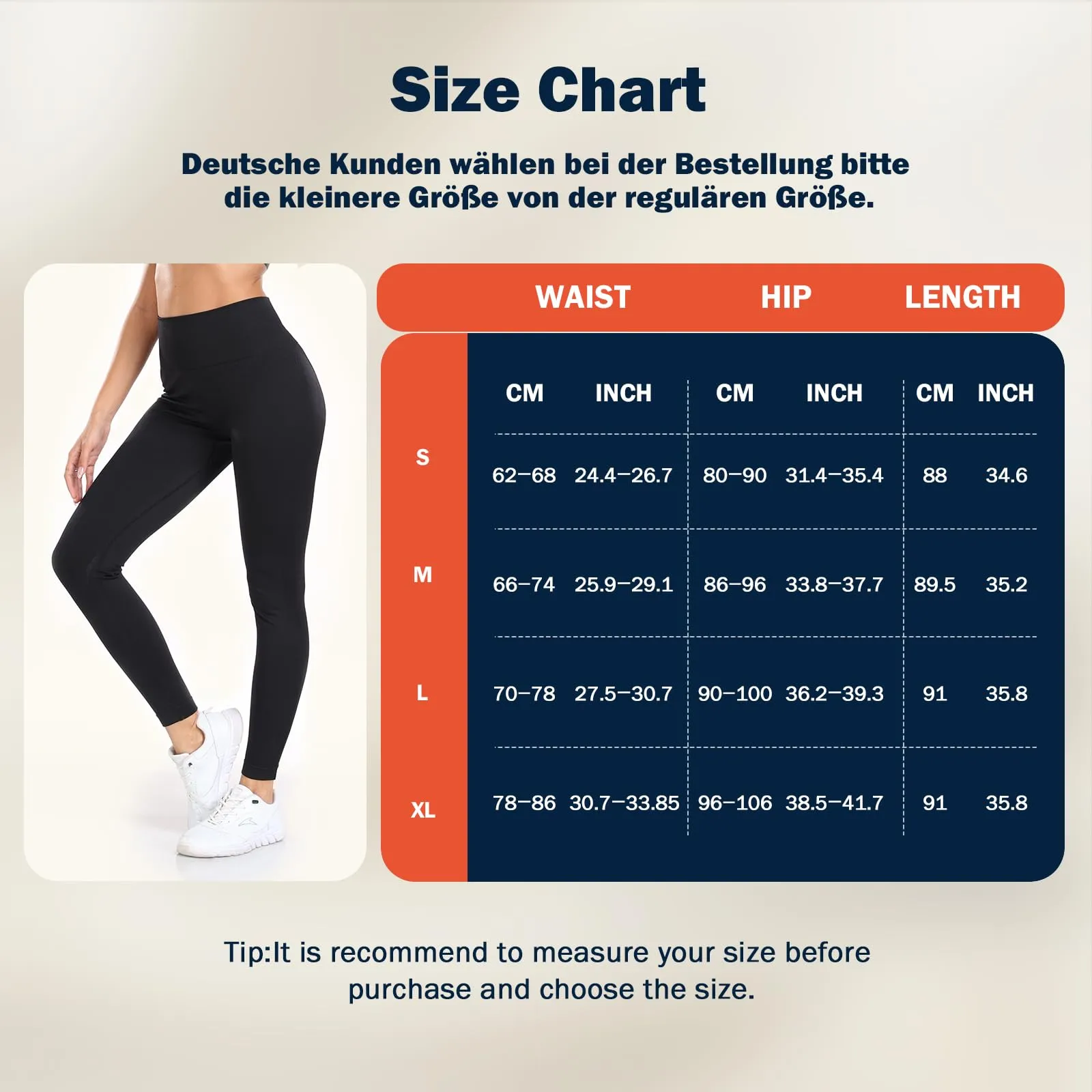 Ulknyss Leggins Sportivi Donna Push Up Leggings Palestra Vita Alta Pantaloni Fitness Yoga Anticellulite(Nero Scuro,L) - immagine 6