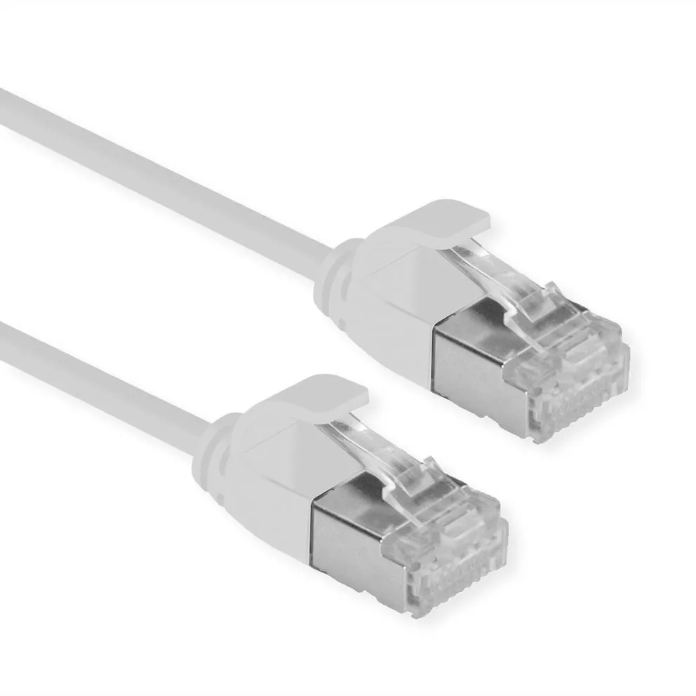 Roline Green U/Ftp Datacenter Patchcord Cat.6A/Class Ea Lsoh/Tpe Slim Grey 0.5M - immagine 1