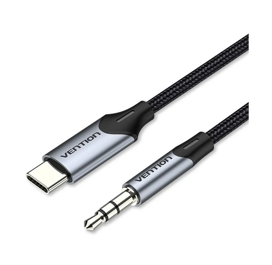 Vention BGKHF cavo audio 1 m 3.5mm USB tipo-C Grigio - immagine 1