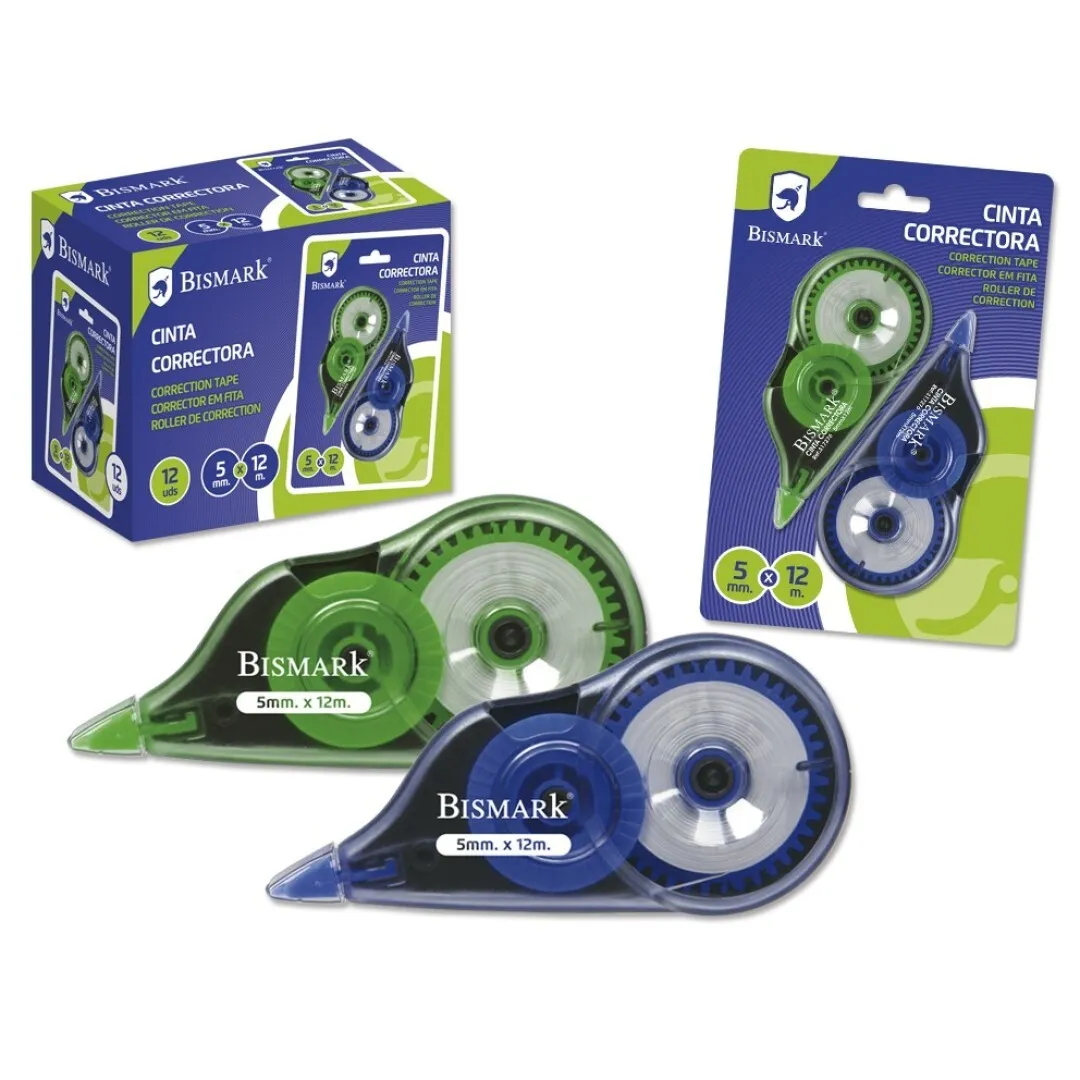 Bismark 325764 nastro di correzione 12 m Multicolore 2 pz - immagine 1