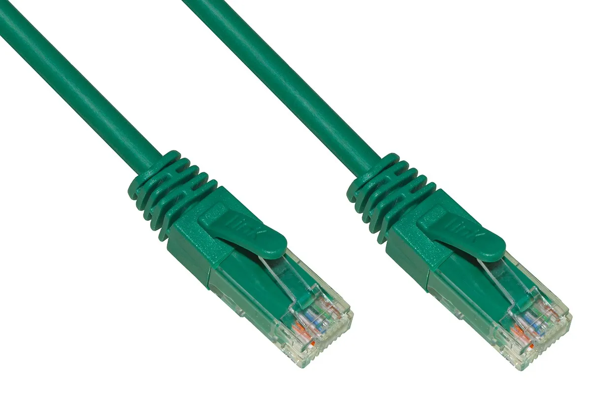 Cavo Rete Categoria 6A Non Schermato Utp Awg24 Colore Verde Halogenfree Mt 05 - immagine 1