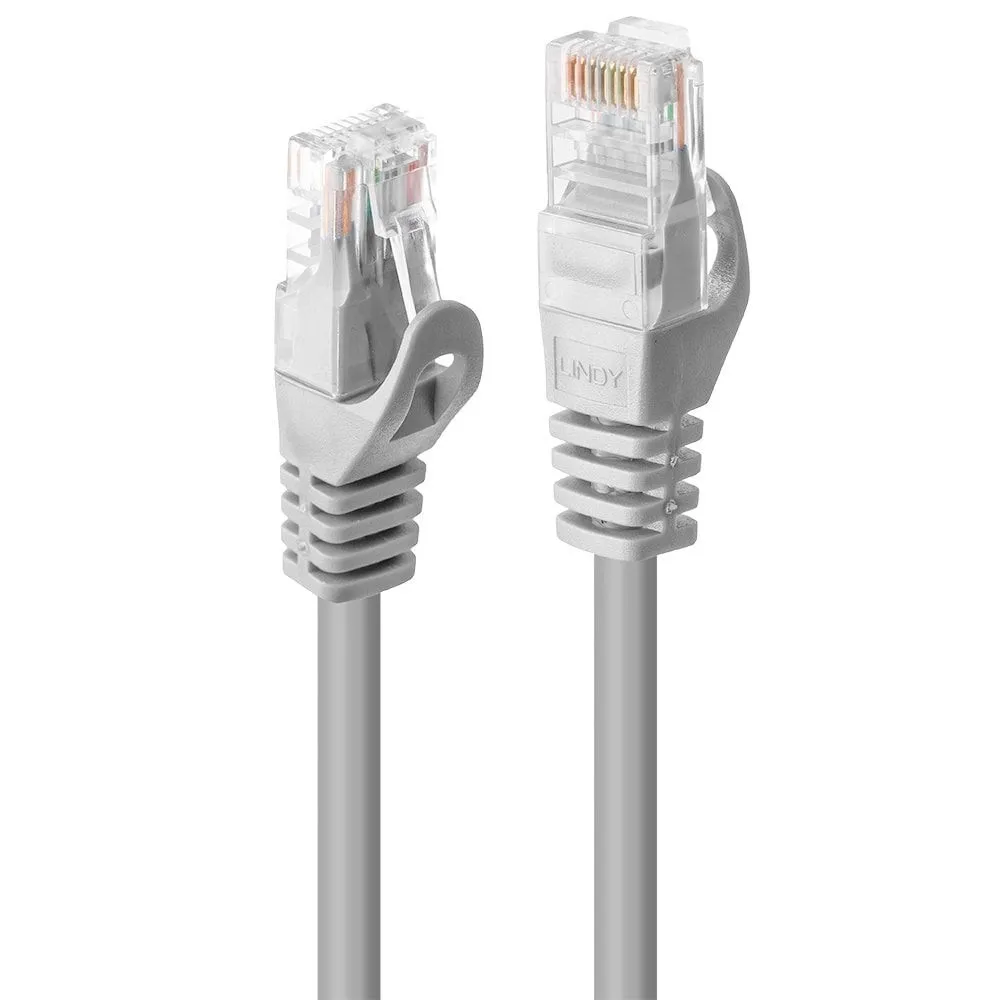 Lindy Cavo Patch Cat.5E U Utp 2Mt Grigio Con Connettore Rj45 - immagine 1